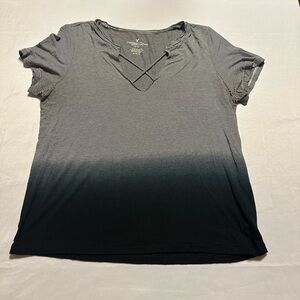 American Eagle Outfitters Black Gradient Short Sleeve  soft and sexy Tee
